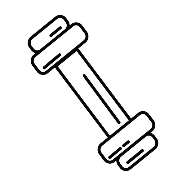 Geïsoleerde Fitnessruimte Gewicht Icoon Outline Ontwerp Vector Illustratie — Stockvector