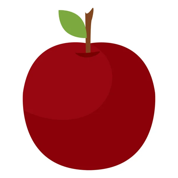 Eristetty Värillinen Omenahedelmä Kuvake Vektori Kuvitus — vektorikuva