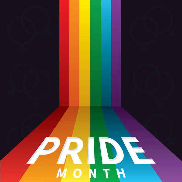 비터의 Pride Month Vector Illustration — 스톡 벡터