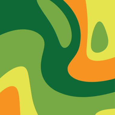 Renkli 70 'lerin modası geçmiş duvar kağıdı Vektörü illüstrasyonu