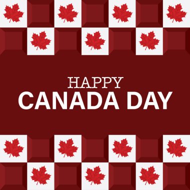 Akçaağaç yapraklı renkli Kanada gündüz şablonu Vektör illüstrasyonuName