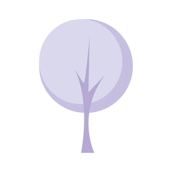 Ізольовані Кольорові Значки Дерева Плоский Стиль Векторні Ілюстрації — стоковий вектор
