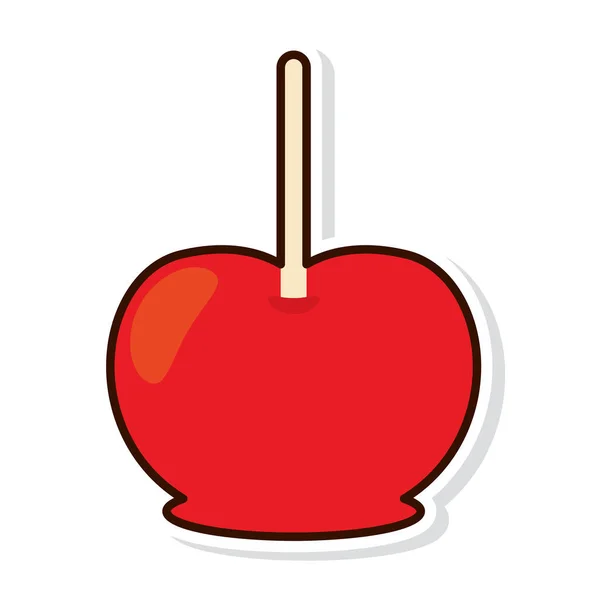 Isolated Colored Lollipop Sticker Icon Vector Illustration — Stock Vector