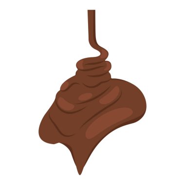 İzole edilmiş renkli erimiş çikolata etkisi Vektör illüstrasyonuName