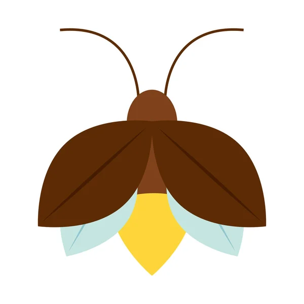 Isolé Couleur Luciole Insecte Animal Icône Illustration Vectorielle — Image vectorielle