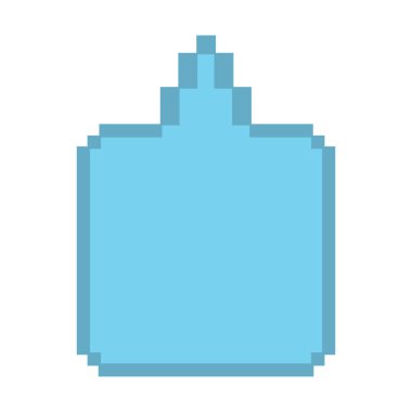 İzole edilmiş renkli pikselli komik konuşma balonu sohbet vektörü illüstrasyonu