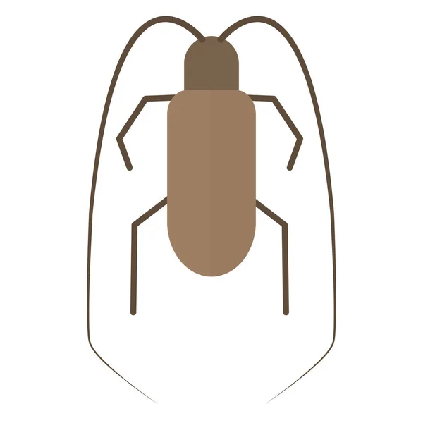 Izolovaný Barevný Šváb Hmyz Ikona Zvíře Vektorové Ilustrace — Stockový vektor