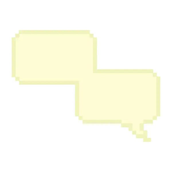 Isolado Colorido Pixelado Discurso Cômico Bolha Chat Ilustração Vetorial — Vetor de Stock
