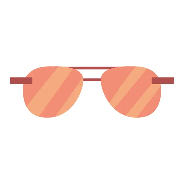 Geïsoleerde Gekleurde Mode Zonnebril Pictogram Vector Illustratie — Stockvector