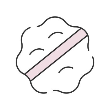 Isolated makeup brush colored fashion icon Vector illustration