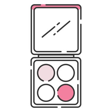 Isolated eye shadow colored fashion icon Vector illustration