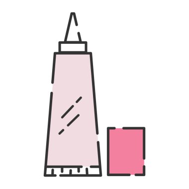 Isolated colored face cream fashion icon Vector illustration