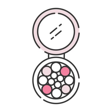 Isolated eye shadow colored fashion icon Vector illustration