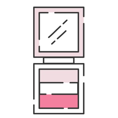 Isolated eye shadow colored fashion icon Vector illustration