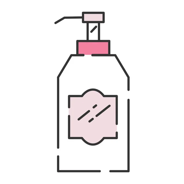 Isolated Lotion Colored Fashion Icon Vector Illustration — Wektor stockowy