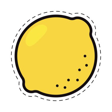 İzole edilmiş renkli kireç simgesi Düz Şekil Vektör illemesi