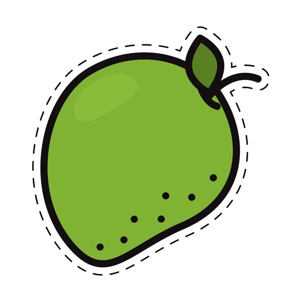 Isolated Colored Pear Fruit Icon Flat Style Vector Illustration — Stock Vector