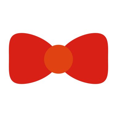 İzole edilmiş renkli papyon ikonu Vektör illüstrasyonu