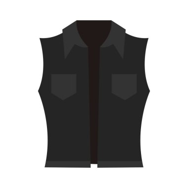 İzole edilmiş renkli kız ceketi giysi ikonu Vektör illüstrasyonu