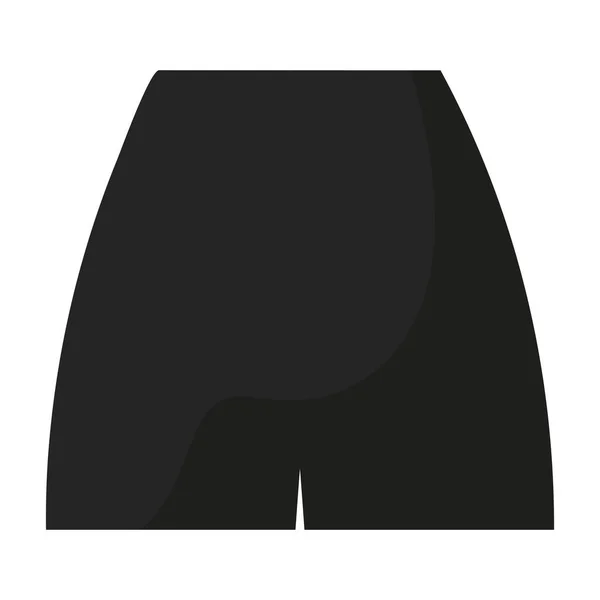 Ізольована Кольорова Жінка Короткий Джинсовий Одяг Значок Векторні Ілюстрації — стоковий вектор
