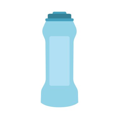 İzole edilmiş sıvı sabun şişesi temizleme ikonu Vektör illüstrasyonu