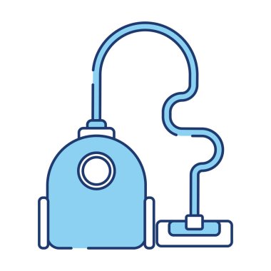 İzole edilmiş monokrom elektrikli süpürge ikonu Vektör illüstrasyonuName