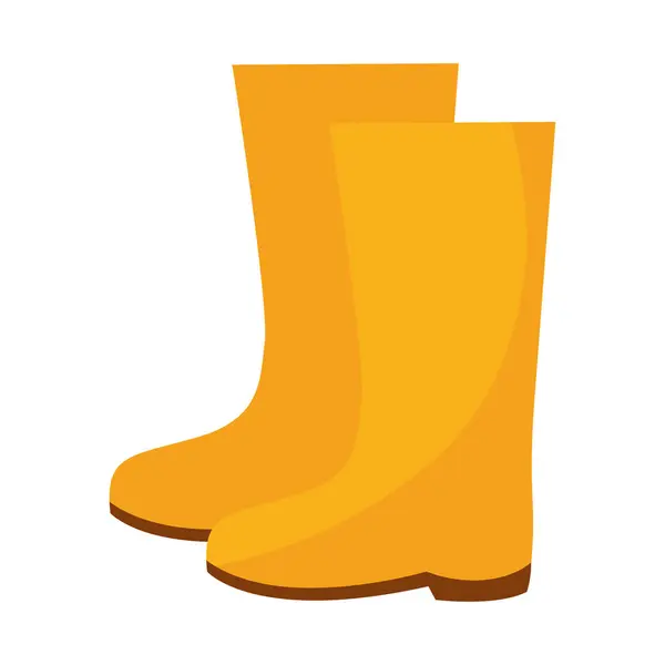 Isolated Colored Mud Boots Icon Vector Illustration — Stock Vector
