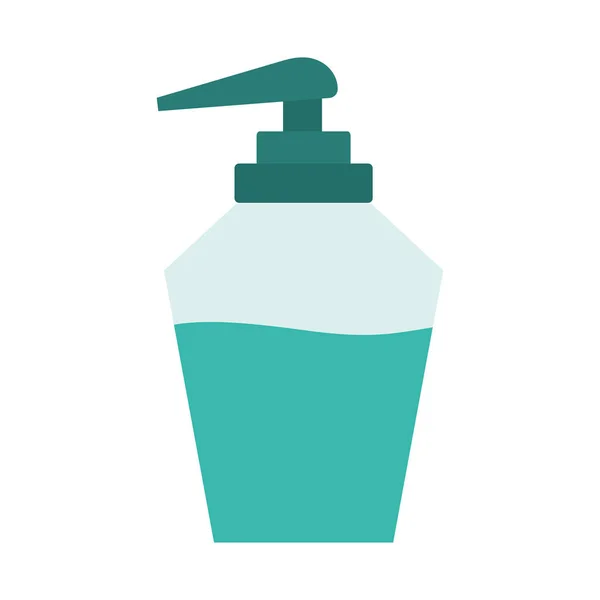 孤立的彩色液体肥皂瓶清洁图标矢量插图 — 图库矢量图片