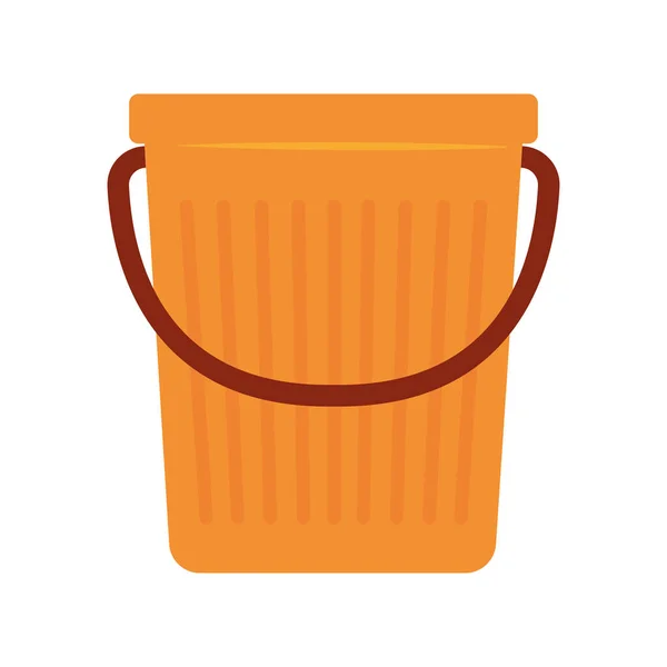 Isolated Colored Empty Cleaning Bucket Icon Vector Illustration — Stock Vector