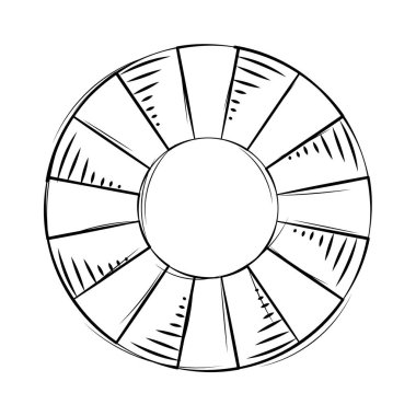Lolipop Vektör illüstrasyonunun izole edilmiş çizimi