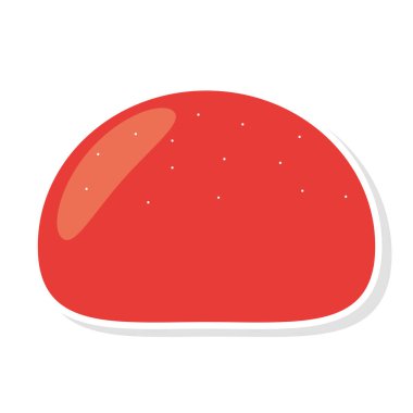 Şekerleme ikonu illüstrasyonunun izole edilmiş yapıştırması