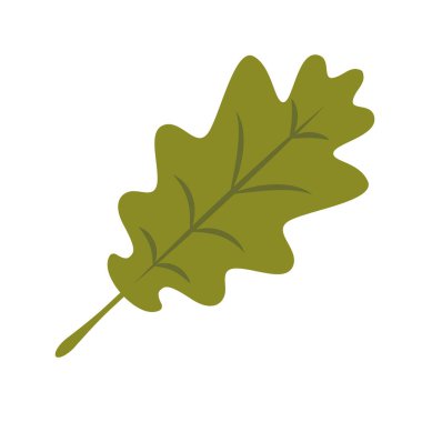 İzole edilmiş renkli deniz yaprağı simgesi Vektör illüstrasyonu