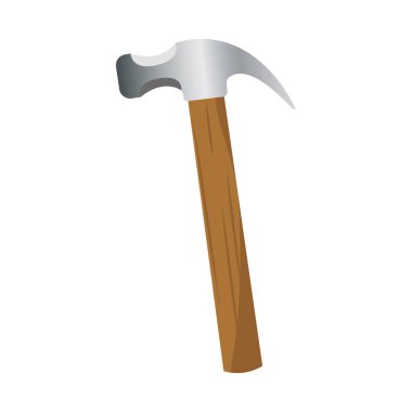Isolated colored hammer tool icon Vector illustration