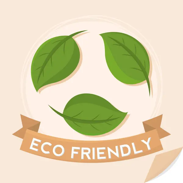 Ανακυκλώσιμο Σύμβολο Φτιαγμένο Από Πράσινα Φύλλα — Διανυσματικό Αρχείο