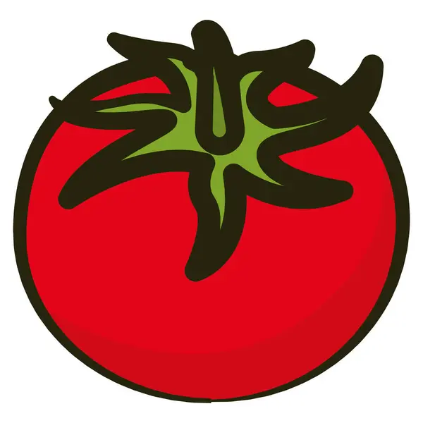Izolowana Ikona Pomidora Płaska Konstrukcja Ilustracja Wektora Ilustracje Stockowe bez tantiem