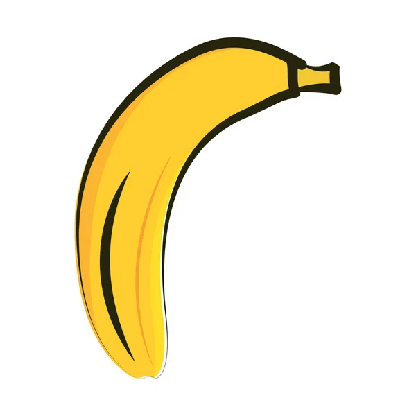 Ícone Banana Isolado Design Plano Ilustração Vetorial Vetor De Stock