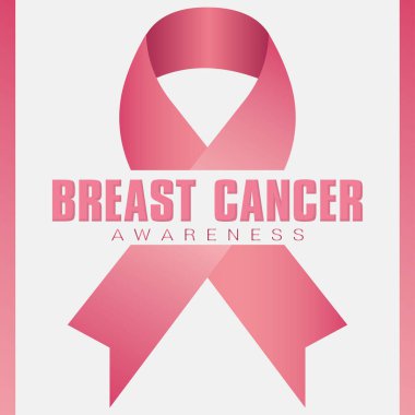 Renkli göğüs kanseri farkındalığı kampanyası Vektör illüstrasyonu