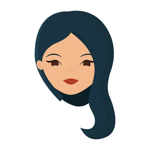 Isolado Bonito Feminino Hipster Personagem Avatar Vector Ilustração — Vetor de Stock