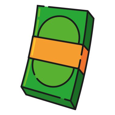 Ayrı renklerde banknotlar Oyun ikonu Vektörü illüstrasyonuName