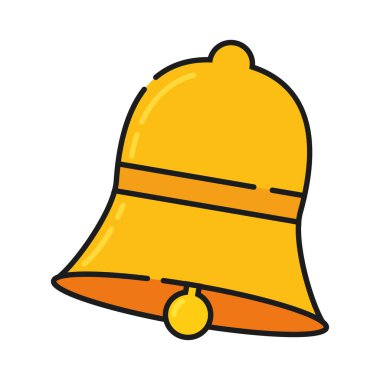 İzole edilmiş renkli çan oyunları ikon vektörü illüstrasyonu