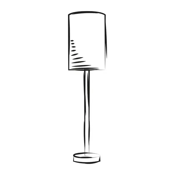 Μεμονωμένο Σκίτσο Απεικόνισης Διανύσματος Φανού — Διανυσματικό Αρχείο