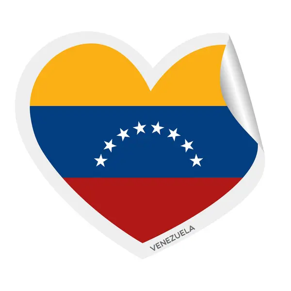 베네수엘라의 깃발을 고립된 일러스트레이션 — 스톡 벡터