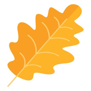 İzole edilmiş sonbahar mevsimsel yaprak ikonu Vektör illüstrasyonu