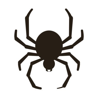 İzole edilmiş şirin örümcek Cadılar Bayramı Vektör illüstrasyonu