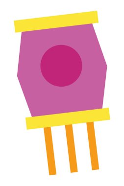 İzole fener simgesi Düz Tasarım Vektörü illüstrasyonu