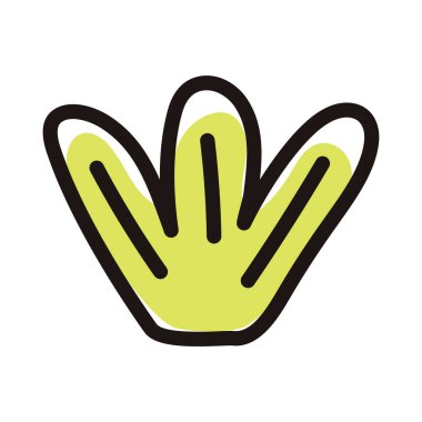 Çimen taslak ikonu Vektör illüstrasyonu