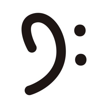 İzole edilmiş nota simgesi Vektör illüstrasyonu