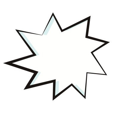 Boş çizgi roman sohbet vektörü illüstrasyonuName