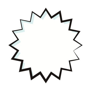 Boş çizgi roman sohbet vektörü illüstrasyonuName