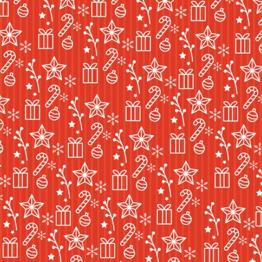 Noel desenli arka plan Hediye Paketi Kağıt Vektörü illüstrasyonu